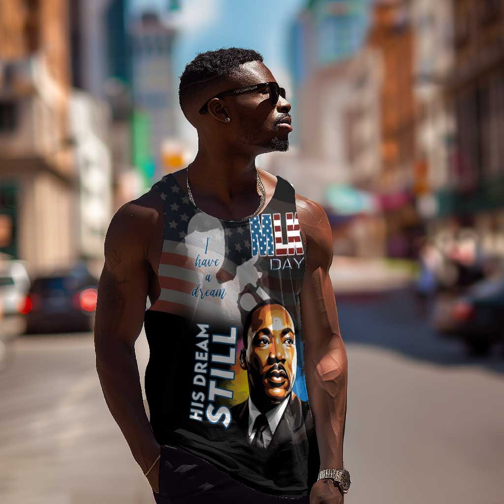 Black Americans Happy MLK Day Men Tank Top I Have A Dream