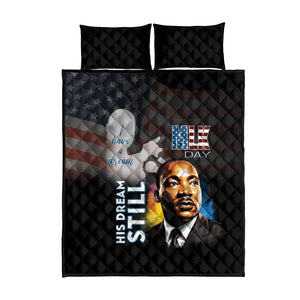 Black Americans Happy MLK Day Quilt Bed Set I Have A Dream