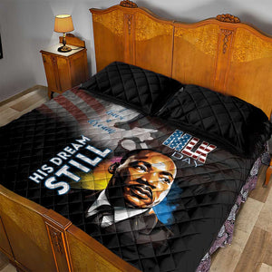 Black Americans Happy MLK Day Quilt Bed Set I Have A Dream