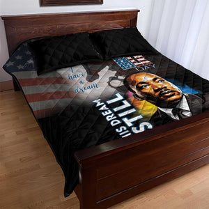 Black Americans Happy MLK Day Quilt Bed Set I Have A Dream