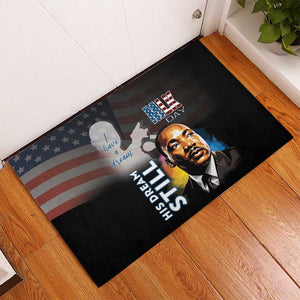 Black Americans Happy MLK Day Rubber Doormat I Have A Dream