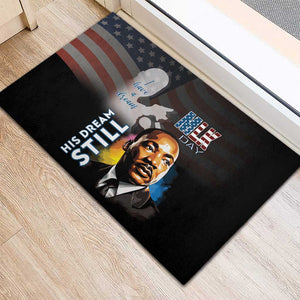 Black Americans Happy MLK Day Rubber Doormat I Have A Dream