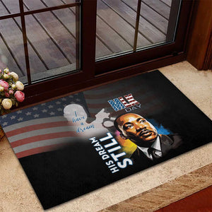 Black Americans Happy MLK Day Rubber Doormat I Have A Dream