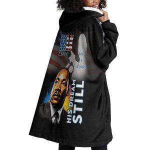Black Americans Happy MLK Day Wearable Blanket Hoodie I Have A Dream