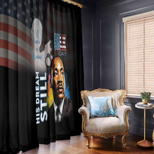 Black Americans Happy MLK Day Window Curtain I Have A Dream