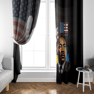 Black Americans Happy MLK Day Window Curtain I Have A Dream