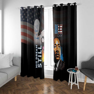 Black Americans Happy MLK Day Window Curtain I Have A Dream