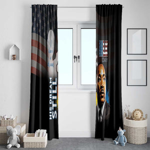 Black Americans Happy MLK Day Window Curtain I Have A Dream