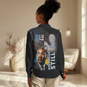 Black Americans Happy MLK Day Women Casual Shirt I Have A Dream