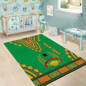 Personalised Afro Guinea Bissau Area Rug Dashiki With Coat Of Arms