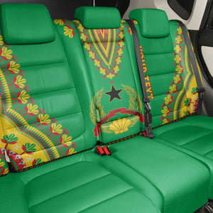 Personalised Afro Guinea Bissau Back Car Seat Cover Dashiki With Coat Of Arms