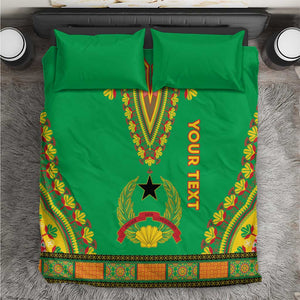 Personalised Afro Guinea Bissau Bedding Set Dashiki With Coat Of Arms