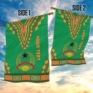 Personalised Afro Guinea Bissau Garden Flag Dashiki With Coat Of Arms