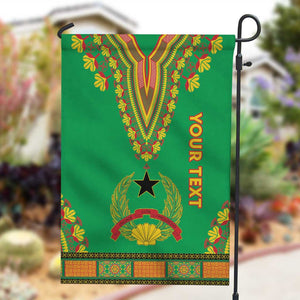 Personalised Afro Guinea Bissau Garden Flag Dashiki With Coat Of Arms