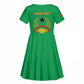 Personalised Afro Guinea Bissau Kid Short Sleeve Dress Dashiki With Coat Of Arms