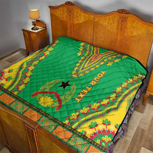 Personalised Afro Guinea Bissau Quilt Dashiki With Coat Of Arms