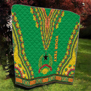 Personalised Afro Guinea Bissau Quilt Dashiki With Coat Of Arms