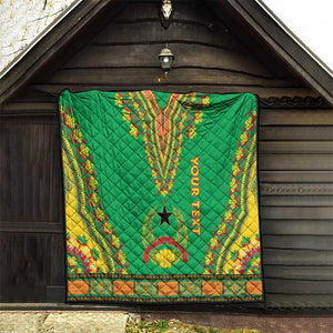 Personalised Afro Guinea Bissau Quilt Dashiki With Coat Of Arms