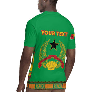 Personalised Afro Guinea Bissau Rugby Jersey Dashiki With Coat Of Arms