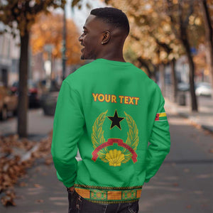 Personalised Afro Guinea Bissau Sweatshirt Dashiki With Coat Of Arms