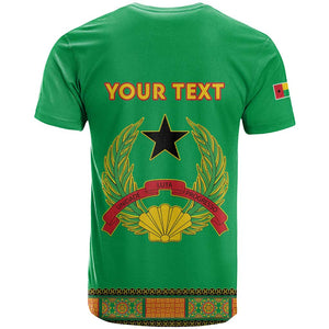 Personalised Afro Guinea Bissau T shirt Dashiki With Coat Of Arms