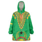 Personalised Afro Guinea Bissau Wearable Blanket Hoodie Dashiki With Coat Of Arms