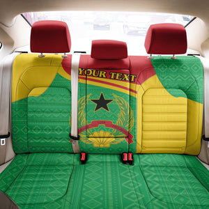 Personalised Afro Guinea Bissau Back Car Seat Cover Coat Of Arms Mix African Pattern