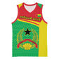 Personalised Afro Guinea Bissau Basketball Jersey Coat Of Arms Mix African Pattern LT15