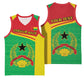 Personalised Afro Guinea Bissau Basketball Jersey Coat Of Arms Mix African Pattern LT15