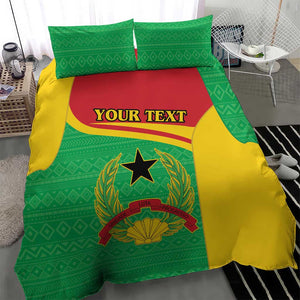 Personalised Afro Guinea Bissau Bedding Set Coat Of Arms Mix African Pattern