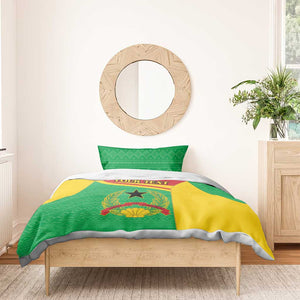 Personalised Afro Guinea Bissau Bedding Set Coat Of Arms Mix African Pattern