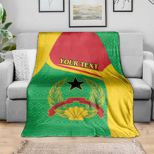 Personalised Afro Guinea Bissau Blanket Coat Of Arms Mix African Pattern