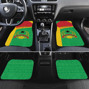 Personalised Afro Guinea Bissau Car Mats Coat Of Arms Mix African Pattern