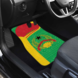 Personalised Afro Guinea Bissau Car Mats Coat Of Arms Mix African Pattern