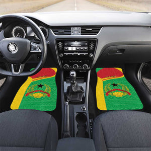 Personalised Afro Guinea Bissau Car Mats Coat Of Arms Mix African Pattern