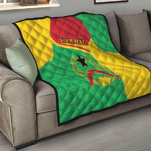 Personalised Afro Guinea Bissau Quilt Coat Of Arms Mix African Pattern