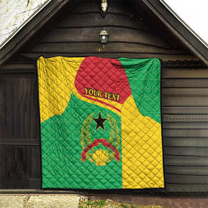 Personalised Afro Guinea Bissau Quilt Coat Of Arms Mix African Pattern