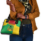 Personalised Afro Guinea Bissau Shoulder Handbag Coat Of Arms Mix African Pattern