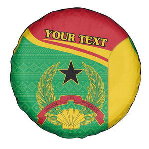 Personalised Afro Guinea Bissau Spare Tire Cover Coat Of Arms Mix African Pattern