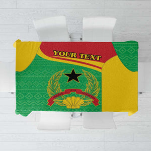 Personalised Afro Guinea Bissau Tablecloth Coat Of Arms Mix African Pattern