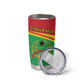 Personalised Afro Guinea Bissau Tumbler Cup Coat Of Arms Mix African Pattern