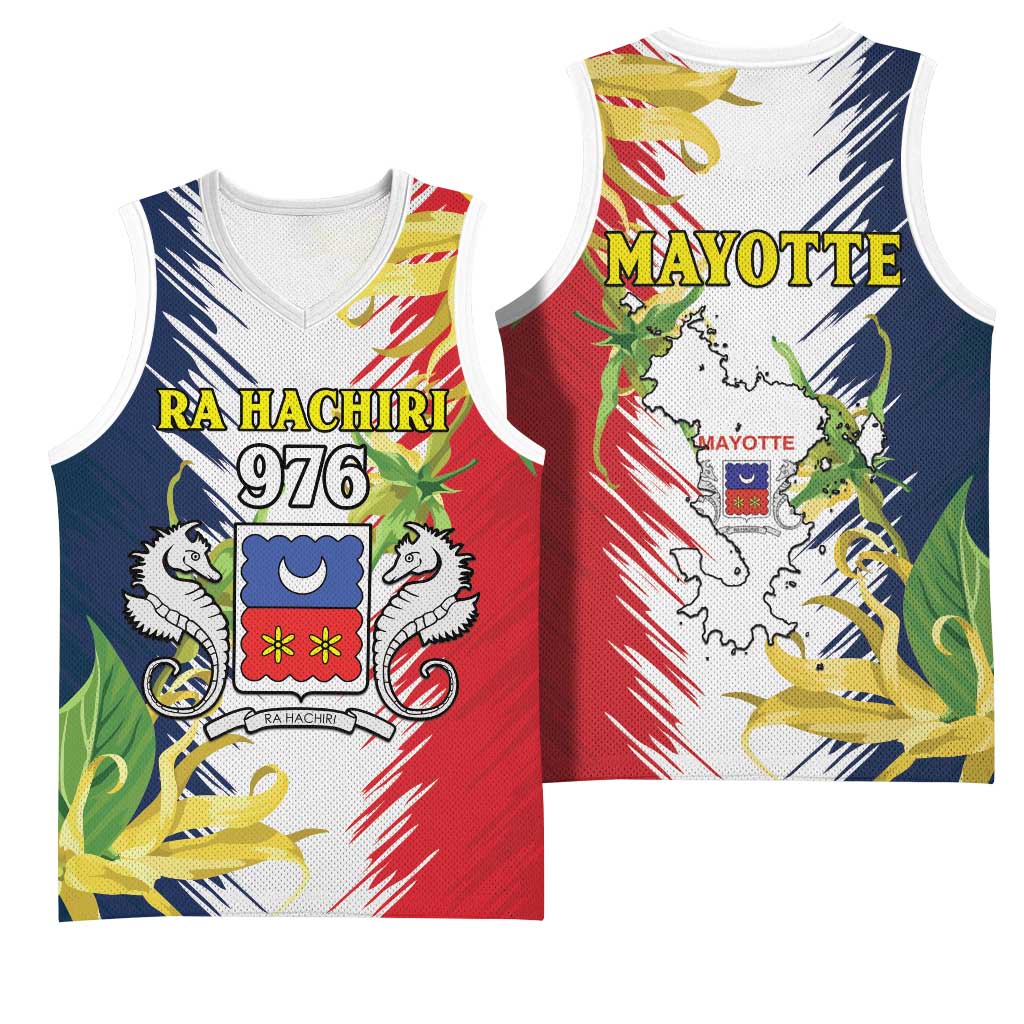 Afro Ra Hachiri 976 Basketball Jersey Coat Of Arms France Flag Style LT15