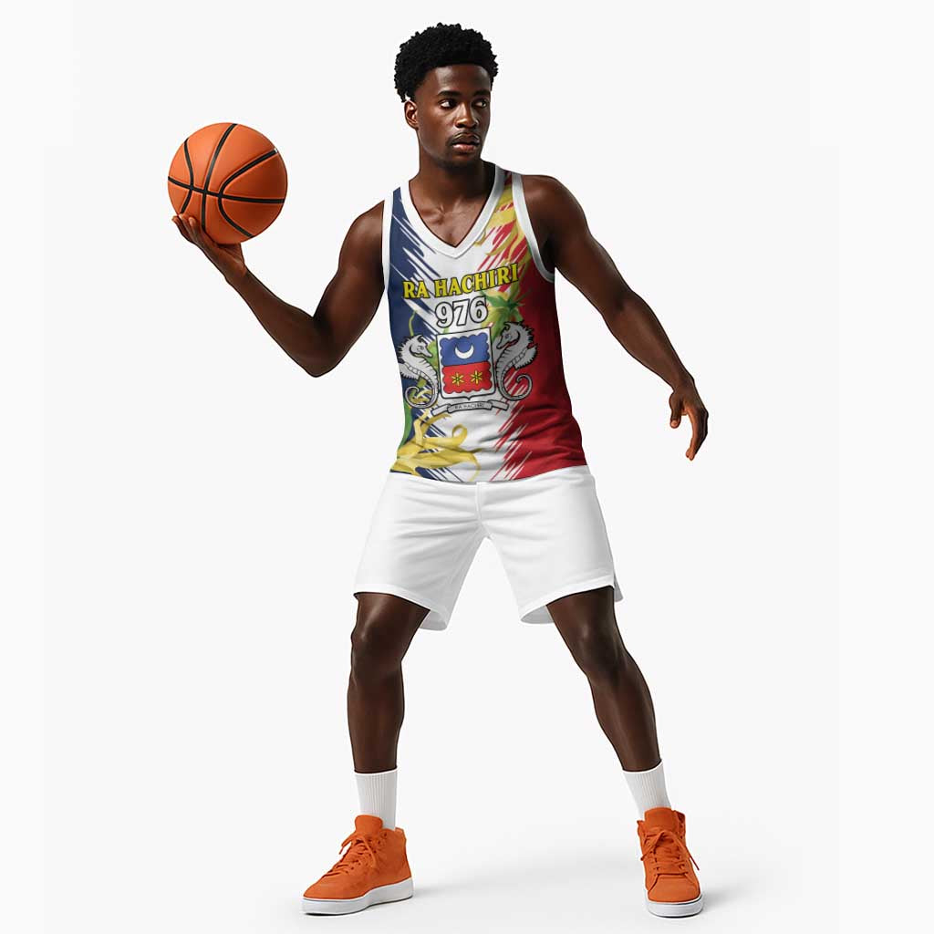 Afro Ra Hachiri 976 Basketball Jersey Coat Of Arms France Flag Style LT15