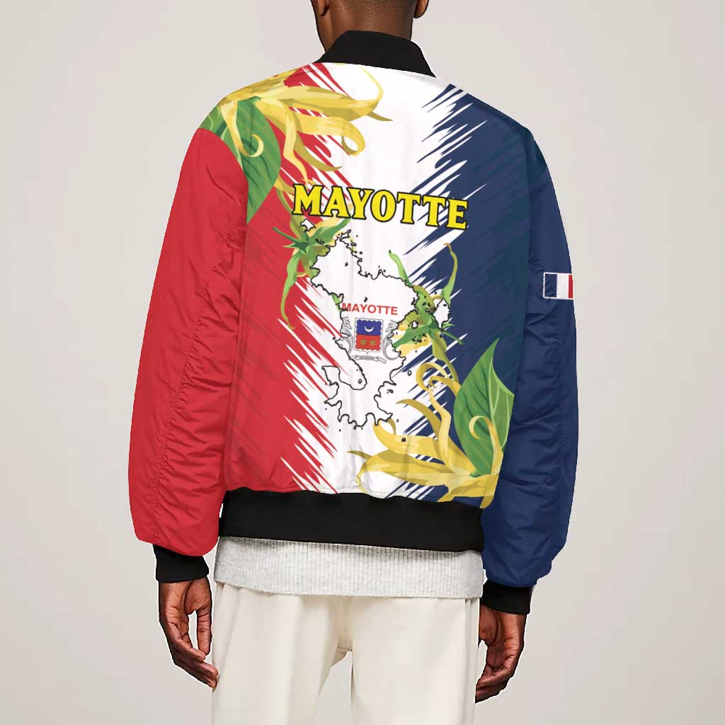 Afro Ra Hachiri 976 Bomber Jacket Coat Of Arms France Flag Style
