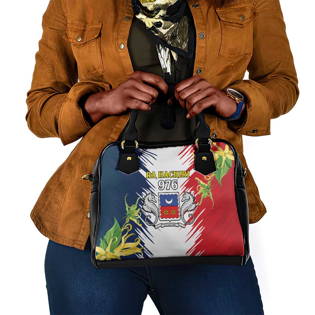 Afro Ra Hachiri 976 Shoulder Handbag Coat Of Arms France Flag Style
