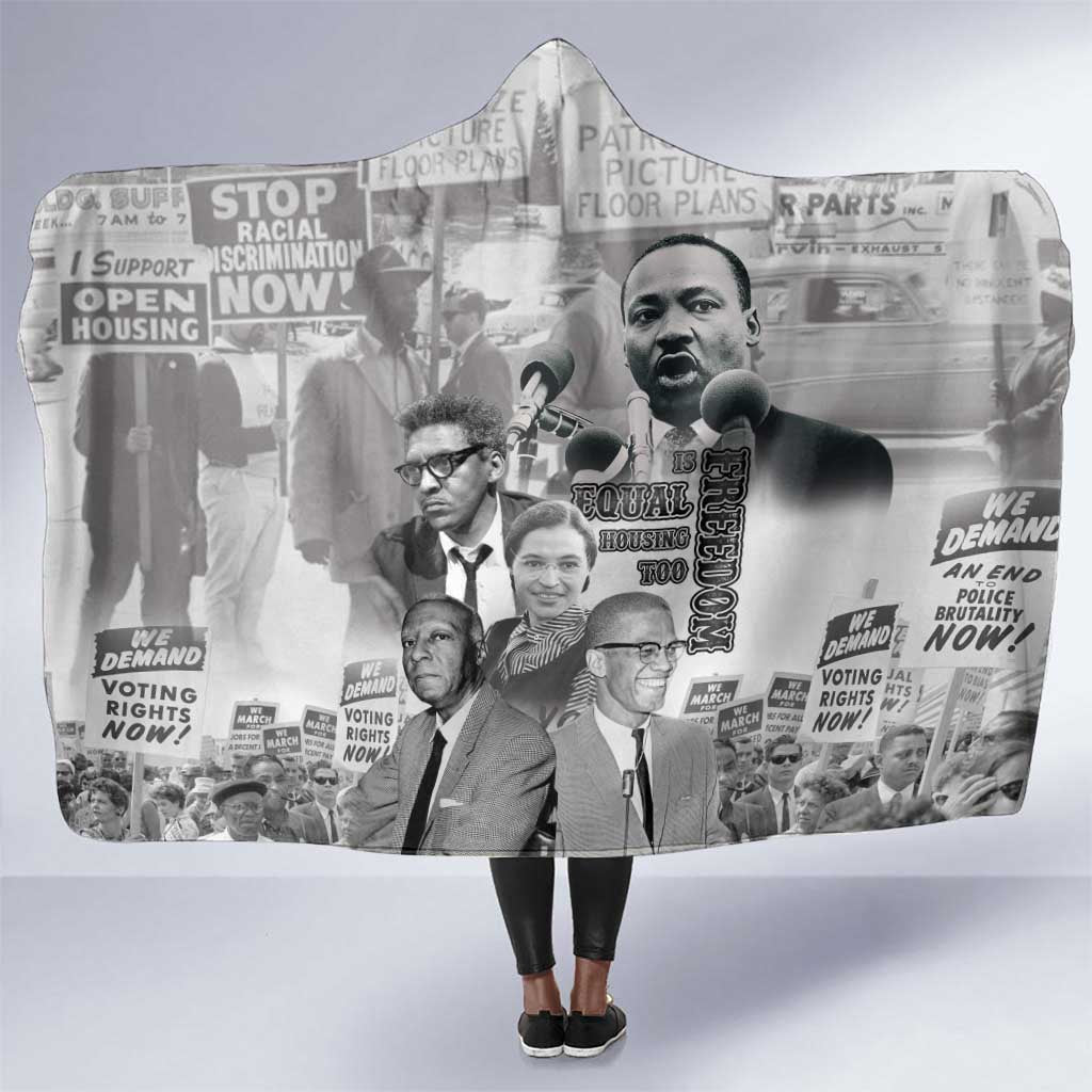 African-American History Month Hooded Blanket Civil Rights Leaders