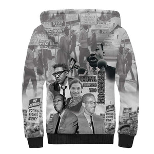 African-American History Month Sherpa Hoodie Civil Rights Leaders
