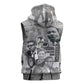 African-American History Month Sleeveless Zip Hoodie Civil Rights Leaders - African Pride