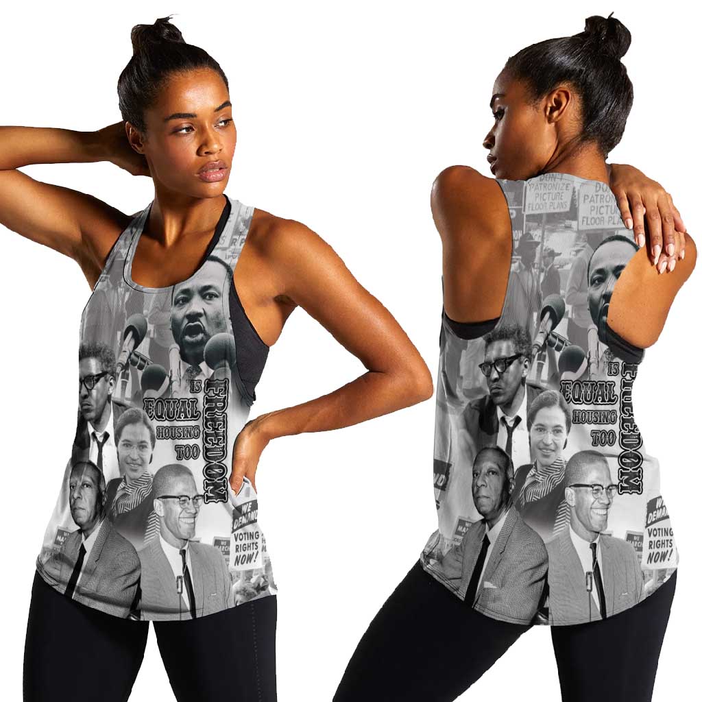 African-American History Month Women Racerback Tank Civil Rights Leaders