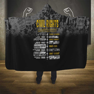 African-American History Month Hooded Blanket Civil Rights Movement